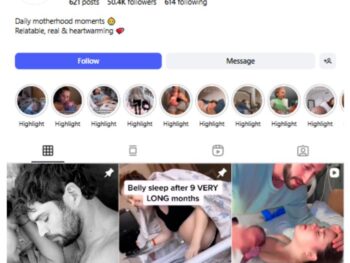 50K Motherhood Parenting Instagram Account for sale