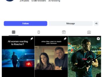 55K Reacher Fan Instagram Account for sale