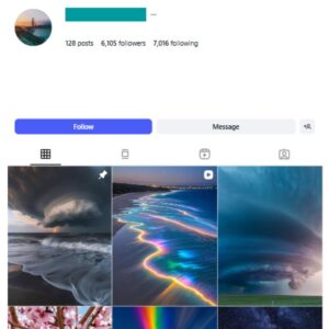 6K Nature Landscapes Instagram Account for sale