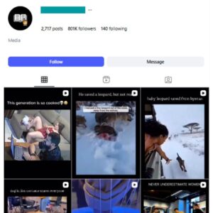 800K Entertainment Funny Instagram Account for sale