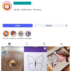 80K DIY Artwork Instagram Account for sale
