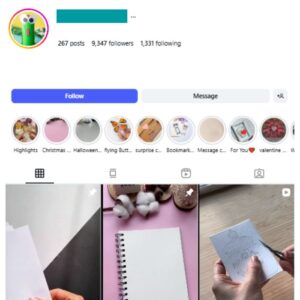 9K Paper Art Creativity Instagram Account for sale