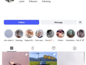 170K Aesthetic Art Reels Instagram Account for sale