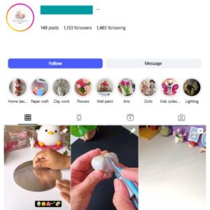 1K Art & Crafts Instagram Account for sale