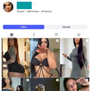 1K Curvy Models Instagram Account for sale