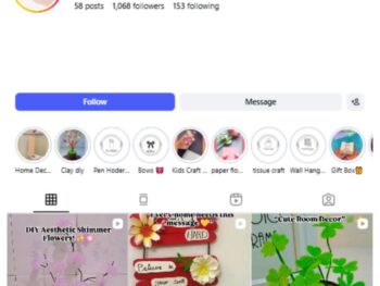 1K DIY Flower Craft Instagram Account for sale