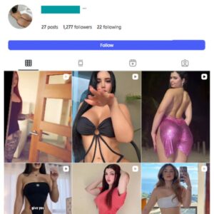 1K Girls Babes Instagram Account for sale
