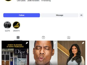 200K Motivation Money Instagram Account for sale