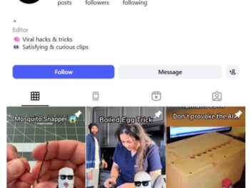 25K Viral Hacks Satisfying Instagram Account for sale