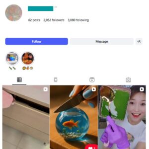 2K DIY ASMR Instagram Account for sale