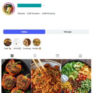 2K Fast Food Instagram Account for sale
