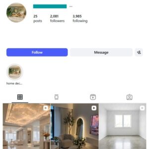 2K UK Mansions Interior Luxury Instagram Account for sale