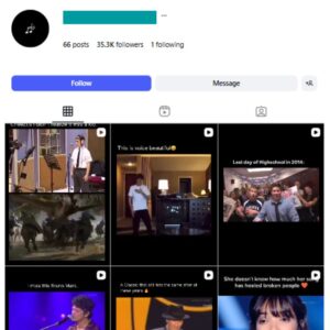 35K Songs Music Instagram Account for sale