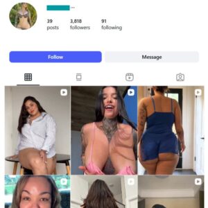 3K Curvy Models Instagram Account for sale