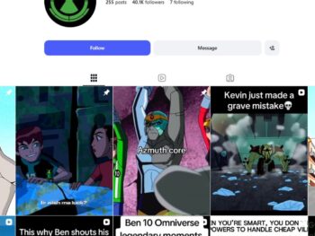 40K Cartoon Ben Ten Instagram Account for Sale
