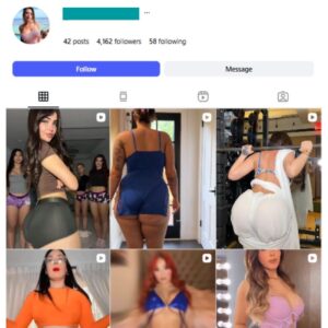 4K Curvy Models Instagram Account for sale