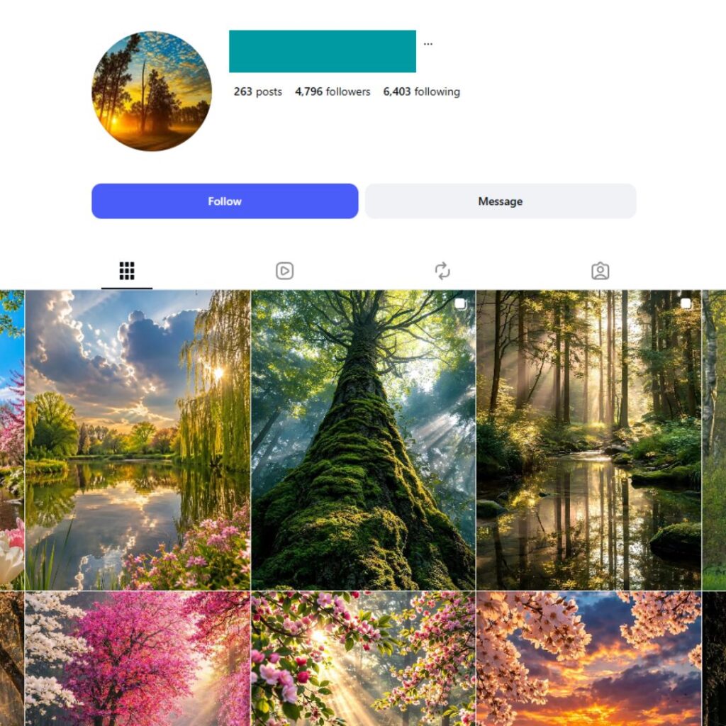 4K Travel Scenery Instagram Account for Sale