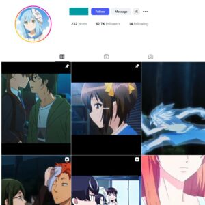 60K Anime Romcom Instagram Account for Sale