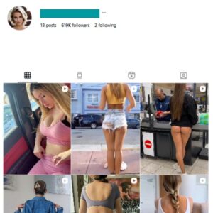 610K Girls Models Instagram Account for sale