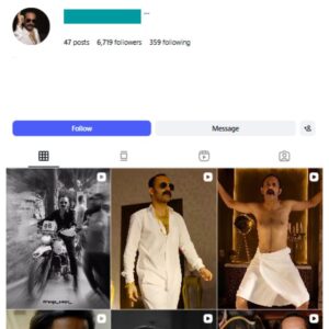 6K Indian Actor Bollywood Instagram Account for sale