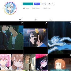 75K Anime Romcom Instagram Account for Sale