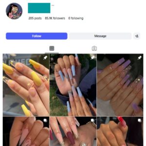 85K Women's Nails Instagram Account for sale