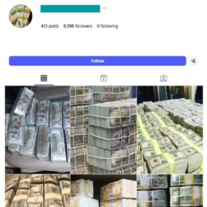 8K Cash Money Instagram Account for sale