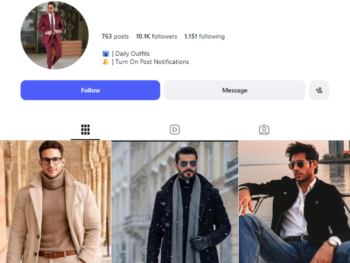 10K Men’s Lifestyle Instagram Account
