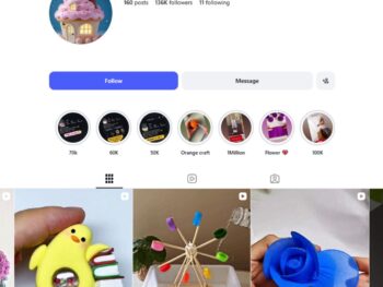 130K Handmade Flower Crafts Instagram Account for Sale