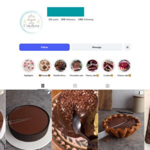 140K Cake Desserts Food Instagram Account for Sale