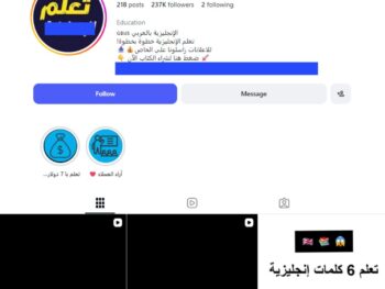 230K Teaching English in Arabic Instagram Account