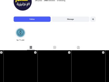 240K Teaching English in Arabic Instagram Account for Sale