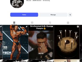 24K Bodybuilding Motivation Instagram Account for Sale