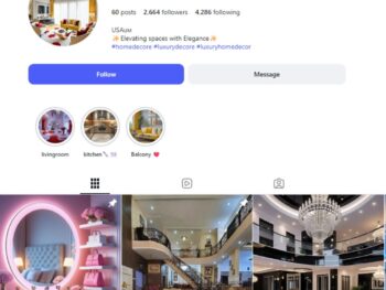 2K Elegant Interior Design Instagram Account