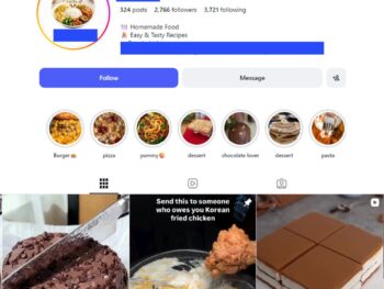 2K Food-Focused Instagram Account