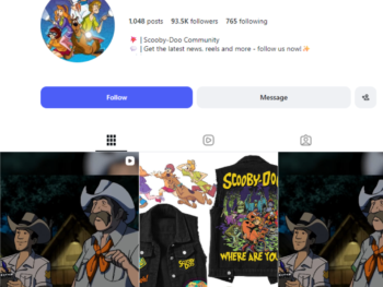 90K Scooby-Doo Fan Page Instagram Account