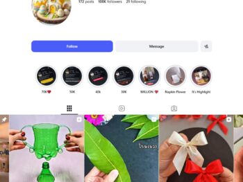 100K DIY Tutorials Instagram Account for Sale