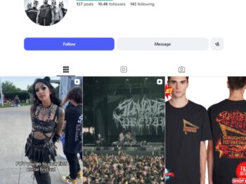 10K Deathcore Music Fan Instagram Account
