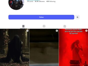 10K Metal Music Fan Instagram Account