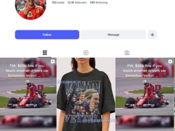 12K Sebastian Vettel F1 Fan Instagram Account