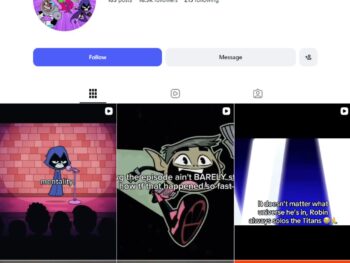 16K Cartoon Series Fan Instagram Account