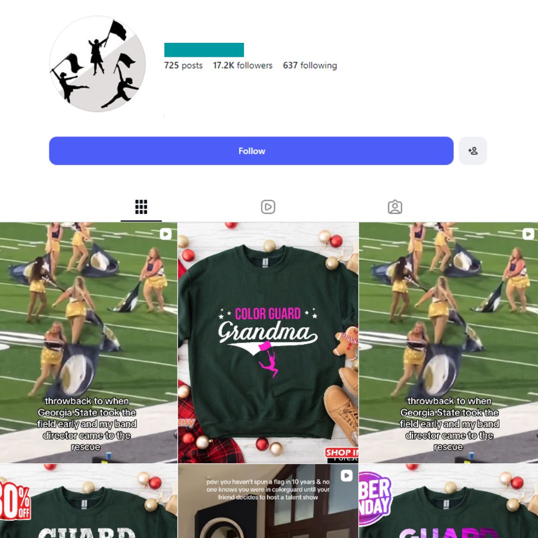 17K Color Guard Instagram Account - Image 1
