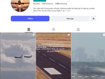 1K Airplane Enthusiast Instagram Account