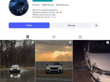 1K Automotive Aesthetic Instagram Account