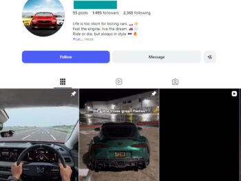 1K Car Lifestyle Instagram Account