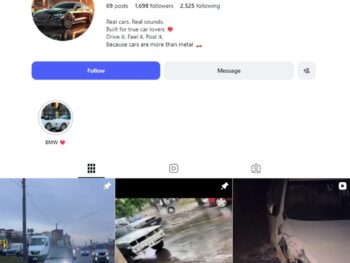 1K Car Lovers Instagram Account