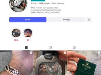 1K Men’s Watches Instagram Account