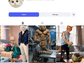 2K AI Cat Videos Instagram Account for sale