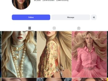2K AI Female Model Instagram Account