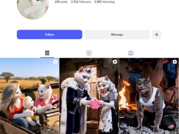 3K AI Cat Content Instagram Account for sale